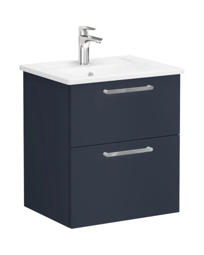 Тумба с раковиной темно-синий матовый 60 см VitrA Root 68270