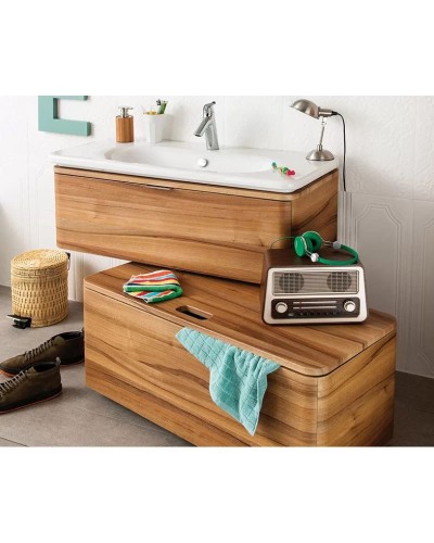 Тумба с раковиной натуральная древесина 79,5 см Vitra Nest Trendy 56138