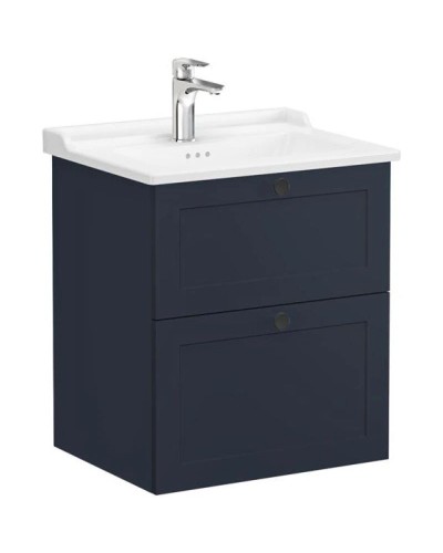 Тумба с раковиной темно-синий матовый 60,5 см Vitra Root Classic 68853