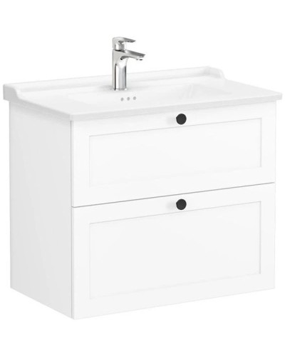 Тумба с раковиной белый матовый 80,5 см Vitra Root Classic 68869