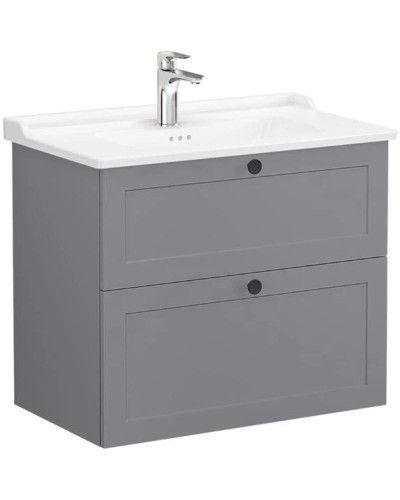 Тумба с раковиной серый матовый 80,5 см Vitra Root Classic 68871