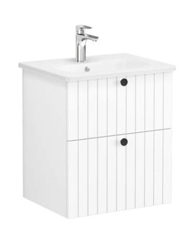 Тумба с раковиной белый матовый 60,5 см Vitra Root Groove 69415