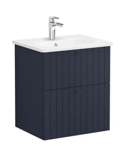 Тумба с раковиной темно-синий матовый 60,5 см Vitra Root Groove 69420
