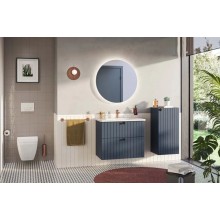 Тумба с раковиной темно-синий матовый 60,5 см Vitra Root Groove 69420