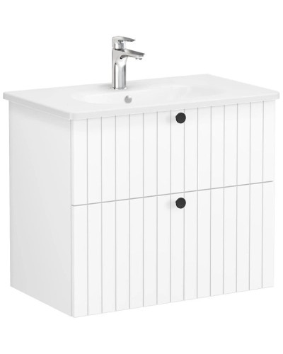 Тумба с раковиной белый матовый 80,5 см Vitra Root Groove 69436