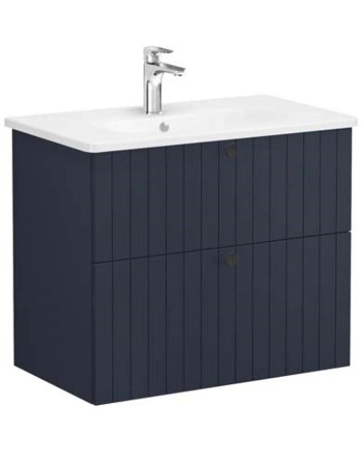 Тумба с раковиной темно-синий матовый 80,5 см Vitra Root Groove 69441