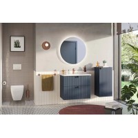 Тумба с раковиной темно-синий матовый 80,5 см Vitra Root Groove 69441