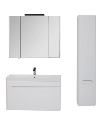 Тумба под раковину Aquanet София 105 199870 подвесная Белый глянец 199870