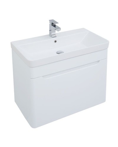 Тумба под раковину Aquanet София 80 199869 подвесная Белый глянец