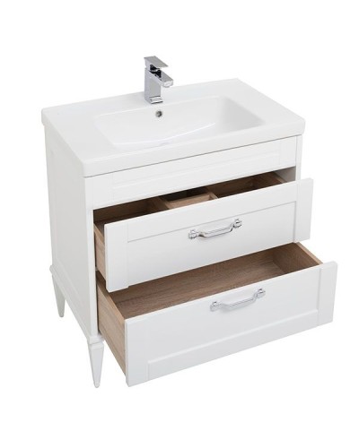 Тумба под раковину Aquanet Денвер 80 199211 Белый глянец