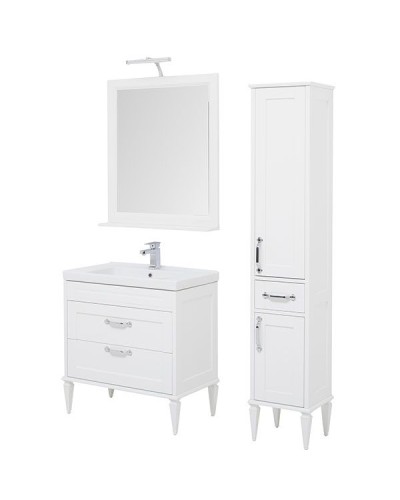 Тумба под раковину Aquanet Денвер 80 199211 Белый глянец