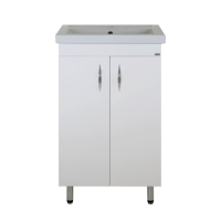 Фостер - 50 Тумба напольная прямая белая / раковина