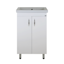 Фостер - 50 Тумба напольная прямая белая / раковина