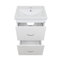 Фостер - 50 Тумба напольная с 2 ящ. белая / раковина