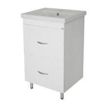 Фостер - 50 Тумба напольная с 2 ящ. белая / раковина