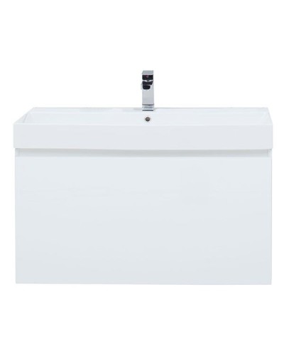 Тумба под раковину Aquanet Йорк 100 202091 подвесная Белый глянец