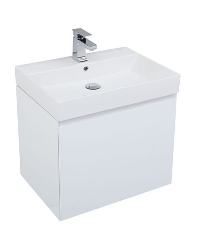 Тумба под раковину Aquanet Йорк 70 202093 подвесная Белый глянец