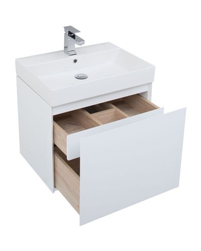 Тумба под раковину Aquanet Йорк 70 202093 подвесная Белый глянец