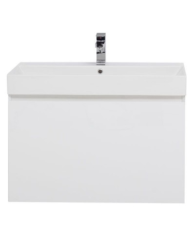Тумба под раковину Aquanet Йорк 85 202092 подвесная Белый глянец