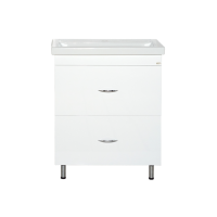 Фостер - 60 Тумба напольная с 2 ящ. белая / раковина