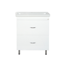 Фостер - 60 Тумба напольная с 2 ящ. белая / раковина
