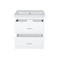 Фостер - 60 Тумба напольная с 2 ящ. белая / раковина