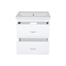 Фостер - 60 Тумба напольная с 2 ящ. белая / раковина
