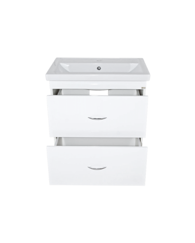 Фостер - 60 Тумба напольная с 2 ящ. белая / раковина