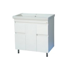 Фостер - 80 Тумба напольная с 2 ящ. белая / раковина