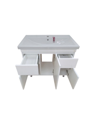 Фостер - 80 Тумба напольная с 2 ящ. белая / раковина