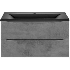 Тумба с раковиной бетон 90 см Vincea Mia VMC-2MA900BT + VCB-3M900B