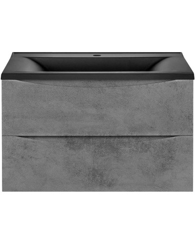 Тумба с раковиной бетон 80 см Vincea Mia VMC-2MA800BT + VCB-3M800B
