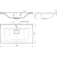 Тумба с раковиной бетон 80 см Vincea Mia VMC-2MA800BT + VCB-3M800W