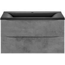 Тумба с раковиной бетон 75 см Vincea Mia VMC-2MA750BT + VCB-3M750B