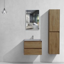 Тумба с раковиной дуб табачный 60 см Vincea Luka VMC-2L600TO + VCB-13600G