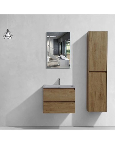 Тумба с раковиной дуб табачный 60 см Vincea Luka VMC-2L600TO + VCB-13600G