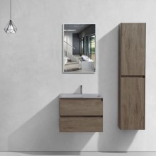 Тумба с раковиной темный дуб 60 см Vincea Luka VMC-2L600RO + VCB-13600G