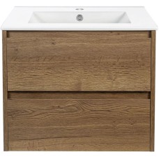 Тумба с раковиной дуб табачный 61,5 см Vincea Gio VMC-2G600TO + VBS-13960