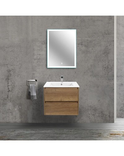 Тумба с раковиной дуб табачный 61,5 см Vincea Gio VMC-2G600TO + VBS-13960