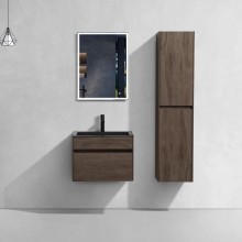 Тумба с раковиной темный дуб 60 см Vincea Chiara VMC-2C600RO + VCB-13600B