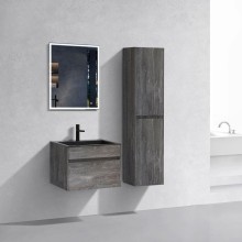 Тумба с раковиной серый камень 60 см Vincea Chiara VMC-2C600GS + VCB-13600B