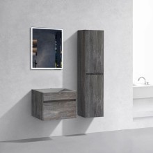 Тумба с раковиной серый камень 60 см Vincea Chiara VMC-2C600GS + VCB-13600G