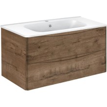 Тумба с раковиной дуб винтаж 100 см Vincea Paola VMC-2P100VO + VCB-2VP100W