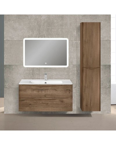 Тумба с раковиной дуб винтаж 100 см Vincea Paola VMC-2P100VO + VCB-2VP100W