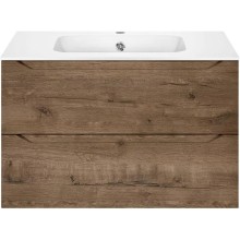 Тумба с раковиной дуб винтаж 81 см Vincea Norma VMC-2N800VO + VCB-2N800W