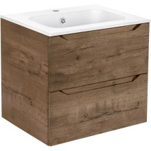 Тумба с раковиной дуб винтаж 61 см Vincea Norma VMC-2N600VO + VCB-2N600W