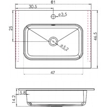 Тумба с раковиной бетон 61 см Vincea Norma VMC-2N600BT + VCB-2N600W