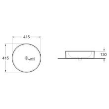 Тумба с раковиной дуб табачный/бетон 60 см Vincea Mesa VMC-2MS600TB + VBS-104MB