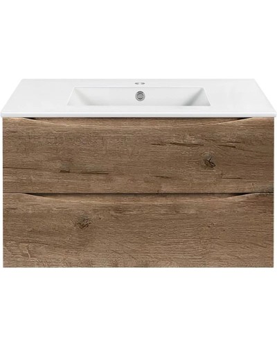 Тумба с раковиной дуб винтаж 91,5 см Vincea Mia VMC-2MC900VO + VBS-13990