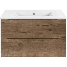 Тумба с раковиной дуб винтаж 81,5 см Vincea Mia VMC-2MC800VO + VBS-13980